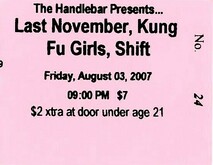 Last November / The Kung Fu Girls / Shift on Aug 3, 2007 [980-small]