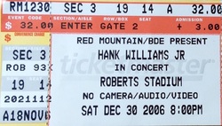 Hank Williams Jr. / 38 Special on Dec 30, 2006 [059-small]