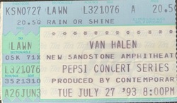 Van Halen  / Vince Neil  on Jul 27, 1993 [174-small]