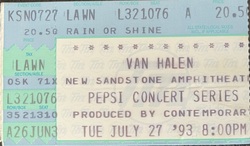 Van Halen  / Vince Neil  on Jul 27, 1993 [174-small]