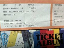 TICKET 🤘🏽Metallica (2009), tags: Metallica, Lamb Of God, Gojira, Atlanta, Georgia, United States, Ticket, Philips Arena - Metallica / Lamb Of God / Gojira on Oct 4, 2009 [262-small]