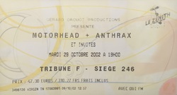 Motörhead / Anthrax on Oct 29, 2002 [382-small]