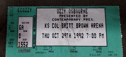 Ozzy Osbourne / Alice In Chains / Sepultura on Oct 29, 1992 [444-small]