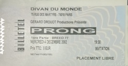 Prong / Breed 77 on Dec 4, 2002 [708-small]