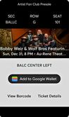 Bobby Weir & the Wolf Brothers featuring the Wolfpack on Dec 31, 2023 [799-small]