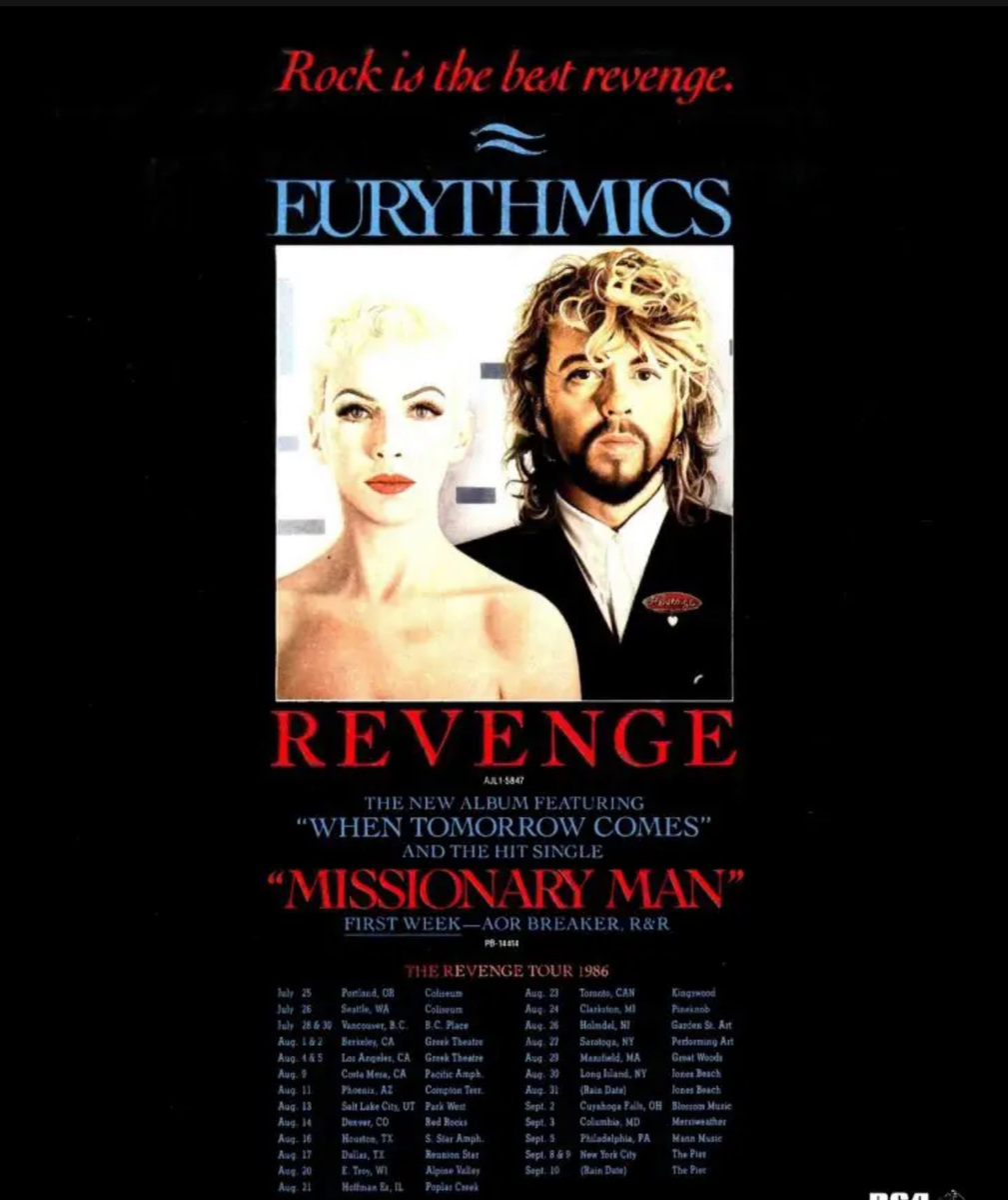 Eurythmics Concert & Tour History (Updated for 2024) Concert Archives
