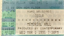 Tesla on Mar 1, 1995 [893-small]