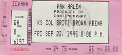 Van Halen / Brother Cane on Sep 22, 1995 [915-small]