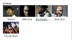 HIP-HOP 50  🎤Celebration (2022), tags: Big Daddy Kane, KRS-One, Slick Rick, Chubb Rock, Mableton, Georgia, United States, Mable House Barnes Amphitheatre - Rakim / KRS-One / Big Daddy Kane / Slick Rick / Chubb Rock on Jul 3, 2022 [145-small]