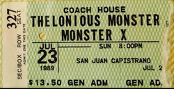 Thelonious Monster / The Buck Pets / Monster X on Jul 23, 1989 [158-small]