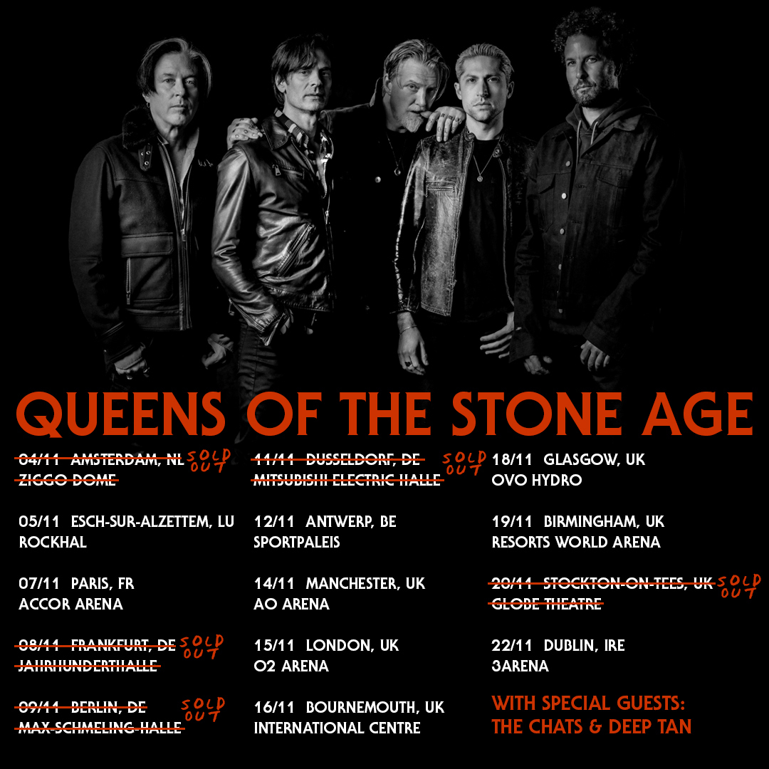 Queens of the Stone Age Concert & Tour History (Updated for 2024
