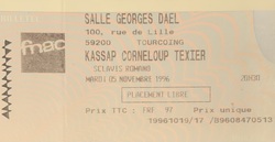Romano Sclavis Texier / Sylvain Kassap / François Corneloup on Nov 5, 1996 [341-small]