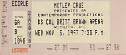 Mötley Crüe / Cheap Trick / DJ Larceny on Nov 5, 1997 [489-small]