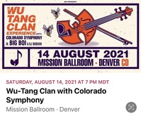 Wu-Tang Clan / Colorado Symphony Orchestra / Big Boi / DJ Nu-Mark on Aug 14, 2021 [593-small]