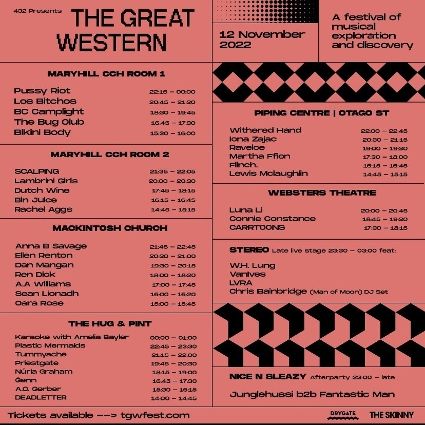 Concert History of The Great Western Festival 2022 Glasgow, Scotland