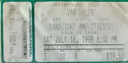 Van Halen  / Kenny Wayne Shepherd on Jul 18, 1998 [956-small]