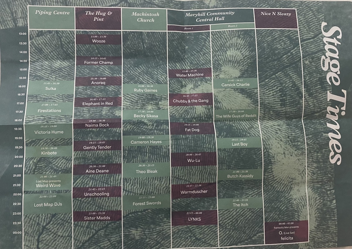 Concert History of The Great Western Festival 2023 Glasgow, Scotland