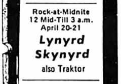 Lynyrd Skynyrd / Traktor on Apr 21, 1972 [156-small]
