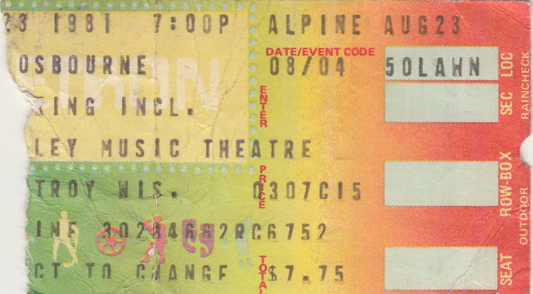 Concert History of Alpine Valley Music Theatre East Troy