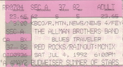 Allman Brothers Band / Blues Traveler on Jul 4, 1992 [359-small]