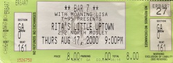 Bar 7 / Moaning Lisa on Aug 17, 2000 [509-small]