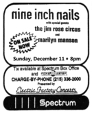 Nine Inch Nails / Marilyn Manson / The Jim Rose Circus Sideshow on Dec 11, 1994 [530-small]