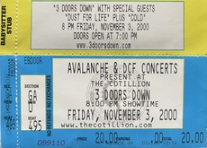 3 Doors Down / Dust For Life / Cold on Nov 3, 2000 [532-small]