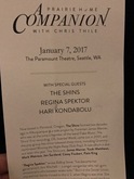 Chris Thile / The Shins / Regina Spektor / Hari Kondabolu on Jan 7, 2017 [826-small]