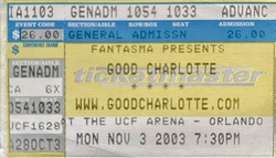 Good Charlotte / Eve 6 / Goldfinger on Nov 3, 2003 [032-small]