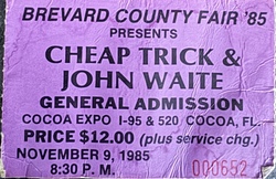 Cheap Trick / Eddie Money / John Waite on Nov 9, 1985 [135-small]