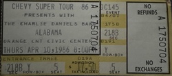 Alabama / Charlie Daniels Band on Apr 10, 1986 [138-small]