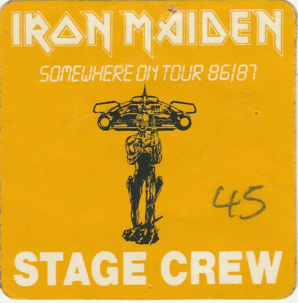 Bruce Dickinson (Iron Maiden) on 17.09.1988 in Pamplona.