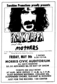 Frank Zappa / Captain Beefheart & His Magic Band on May 9, 1975 [413-small]