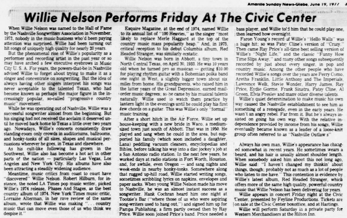 Willie Nelson Concert & Tour History (Updated for 2024) | Concert Archives