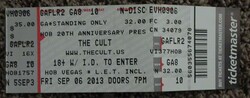 The Cult / White Hills on Sep 6, 2013 [732-small]
