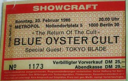 tags: Tokyo Blade, Blue Öyster Cult, Berlin, Berlin, Germany, Ticket, Metropol - Blue Öyster Cult / Tokyo Blade on Feb 23, 1986 [112-small]