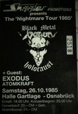 Venom / Exodus / Atomkraft on Oct 26, 1985 [113-small]