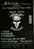 tags: Venom, Exodus, Atomkraft, Osnabrück, Lower Saxony, Germany, Ticket, Halle Gartlage - Venom / Exodus / Atomkraft on Oct 26, 1985 [113-small]