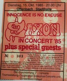 tags: Saxon, Pretty Maids, Offenbach, Hesse, Germany, Ticket, Stadthalle - Saxon / Pretty Maids on Oct 15, 1985 [114-small]