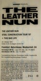 tags: The Leather Nun, This Bad Life, Frankfurt am Main, Hesse, Germany, Ticket, Batschkapp - The Leather Nun / This Bad Life on Oct 20, 1987 [117-small]
