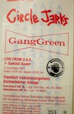 tags: Circle Jerks, Gang Green, Frankfurt am Main, Hesse, Germany, Ticket, Volksbildungsheim - Circle Jerks / Gang Green on Dec 4, 1987 [120-small]