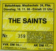 The Saints on Nov 18, 1986 [121-small]