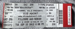 Rise Against / The Gaslight Anthem / Hot Water Music on Sep 25, 2012 [293-small]