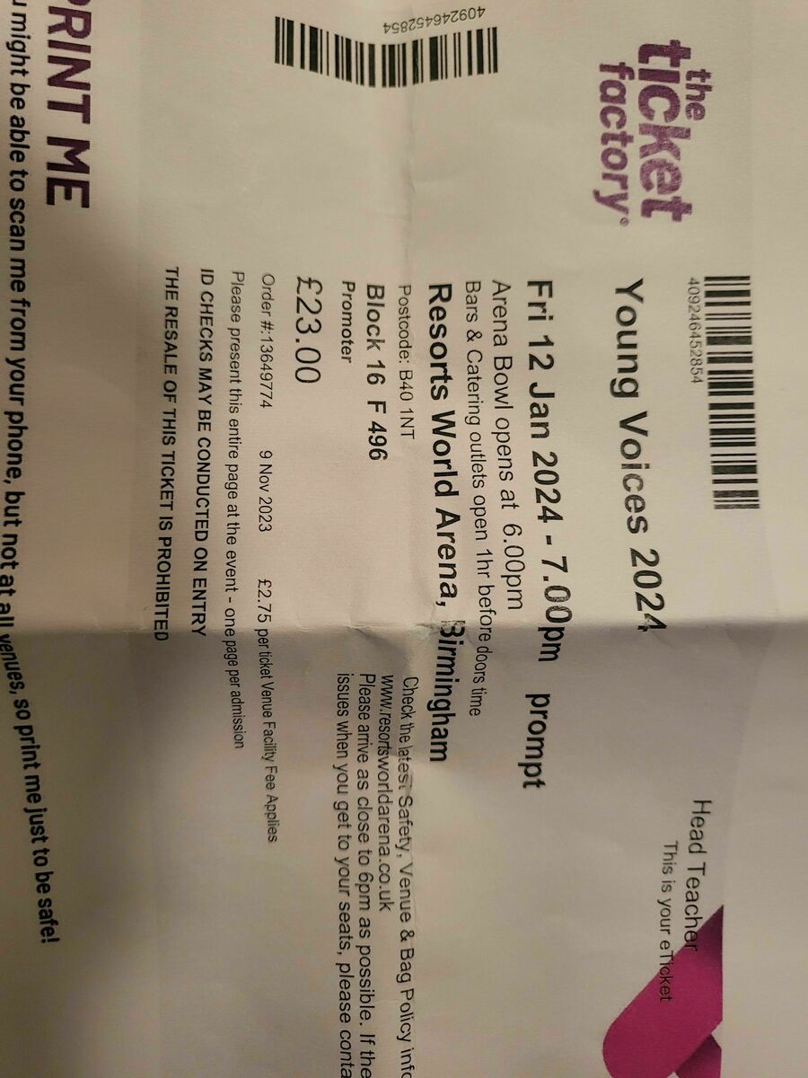 Jan 12, 2024 Young Voices 2024 at Birmingham NEC Birmingham, England