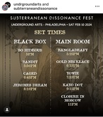 Subterranean Dissonance Fest (Day 2 of 2) on Feb 10, 2024 [958-small]