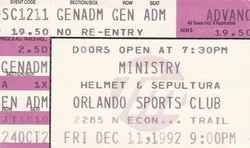 Ministry / Helmet / Sepultura on Dec 11, 1992 [171-small]