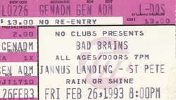 Bad Brains / Thud / Balthazer on Feb 26, 1993 [172-small]