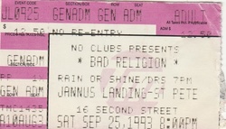 Bad Religion / Greenday / Seaweed on Sep 25, 1993 [180-small]