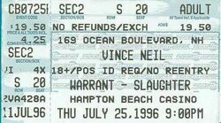 Vince Neil / Warrant / Slaughter on Jul 25, 1996 [593-small]