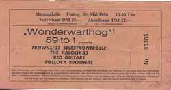 Freiwillige Selbstkontrolle / The Palookas / Red Guitars / The Bollock Brothers on May 30, 1986 [662-small]